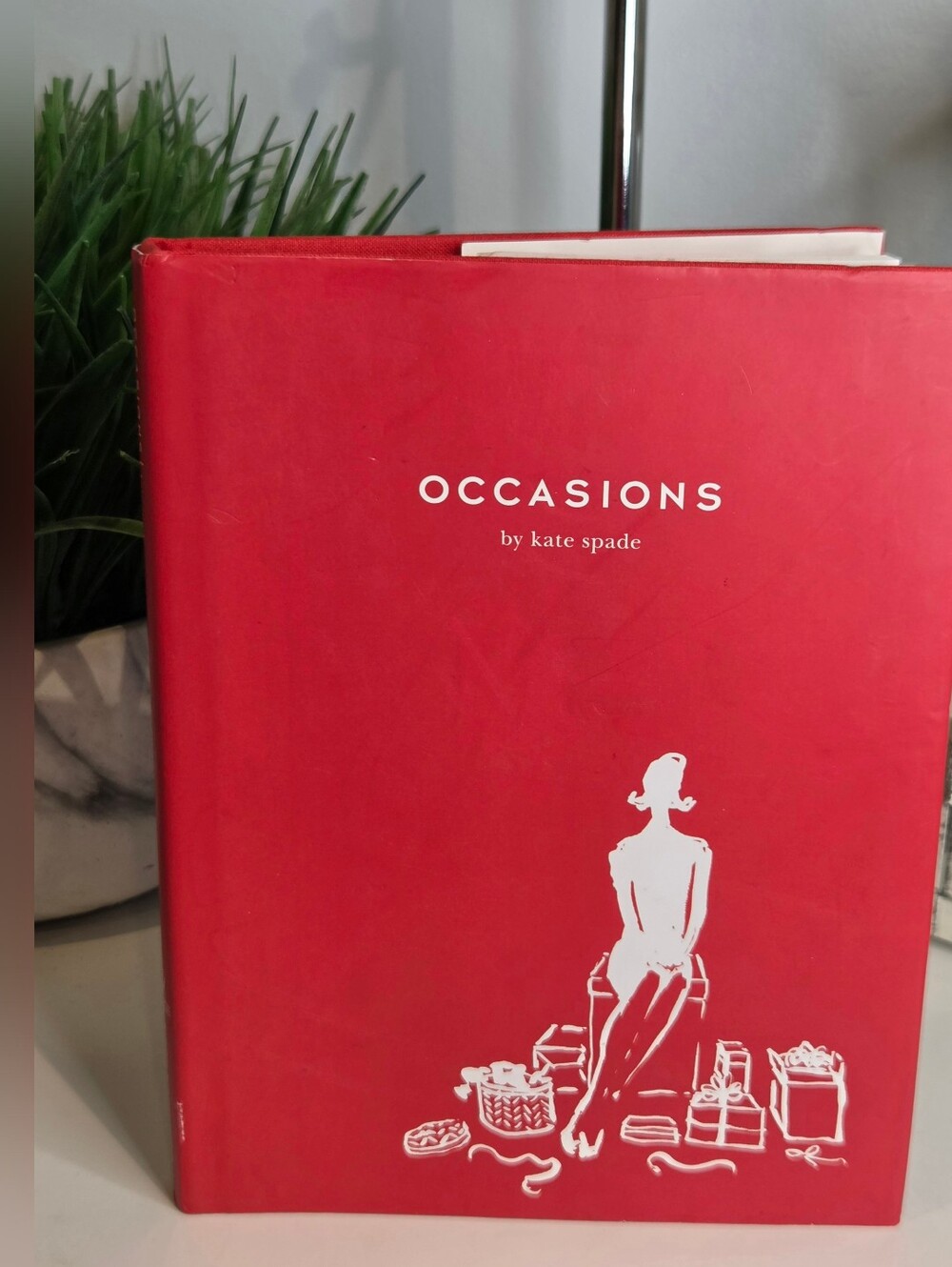 Kate Spade Red "Occasions" Decorative Book